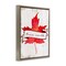 Stupell Industries True North Maple Leaf Floating Frame, design by Lil' Rue